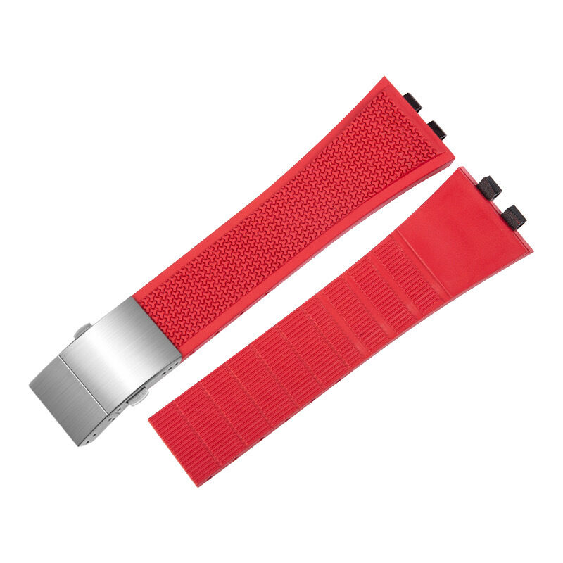 Sports Watch Bands for Watches with Special Buckle 21mm Curved End Diving TPU Rubber Watch Straps