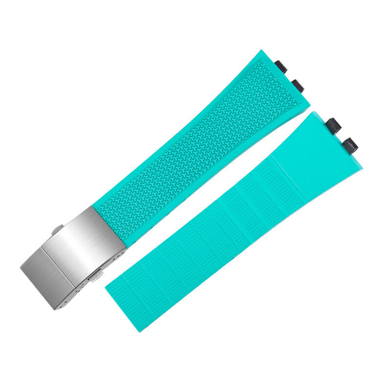 Sports Watch Bands for Watches with Special Buckle 21mm Curved End Diving TPU Rubber Watch Straps