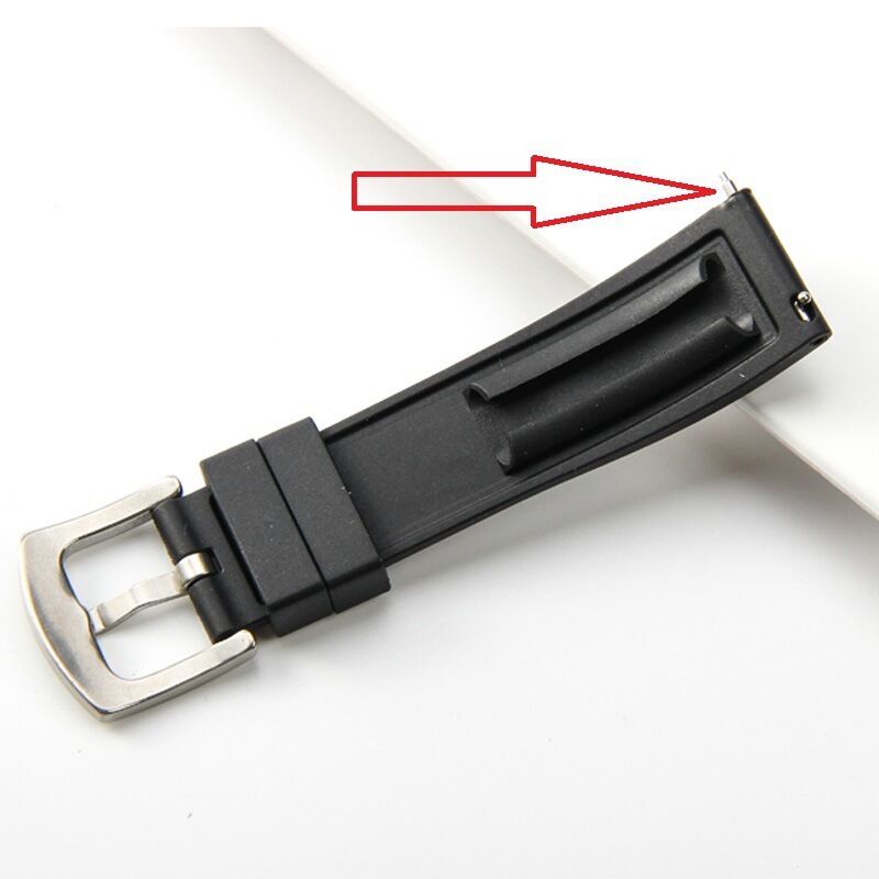 19 20 22mm Watchband Durable Soft Diver Watch Strap Bands Custom Waterproof Sport Men Women Quick Release Wrist FKM Rubber Watch