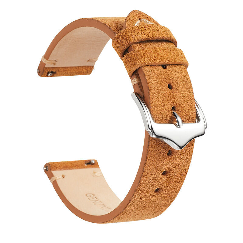 SWstrap Leather Watch Straps Soft Wrist Watch Strap Suede Thick Hight Quality Genuine Calfskin Leather Watch Bands Saffian