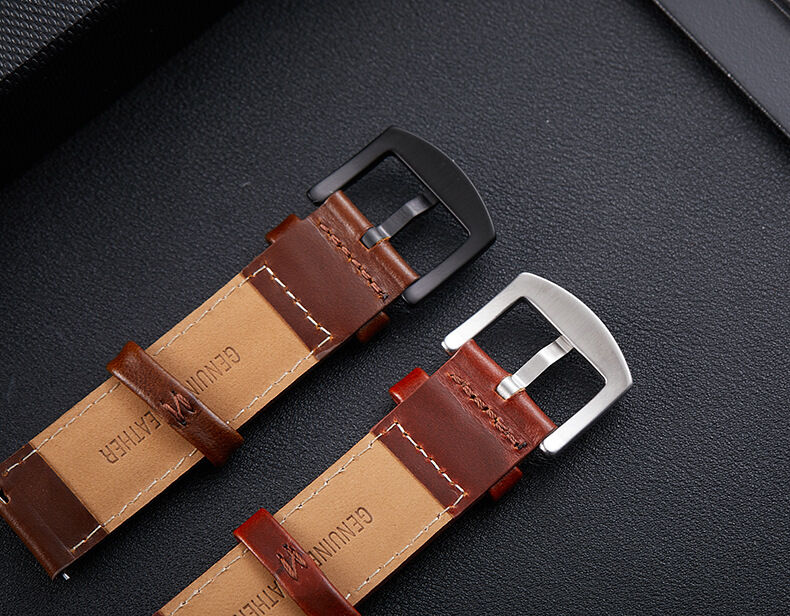 Leather Watch Straps Custom Hight Value Luxury Oil Wax Skin Genuine Replacement Watch Strap Quick Release Bands