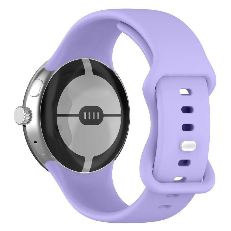 ListenSmart Butterfly Buckle Flexible Quick Release Straps Breathable Lightweight Silicone Watch Band for Google Pixel Watch