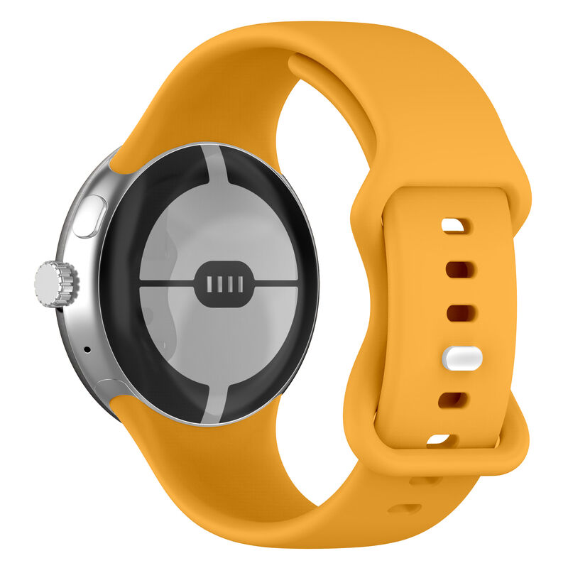 ListenSmart Butterfly Buckle Flexible Quick Release Straps Breathable Lightweight Silicone Watch Band for Google Pixel Watch