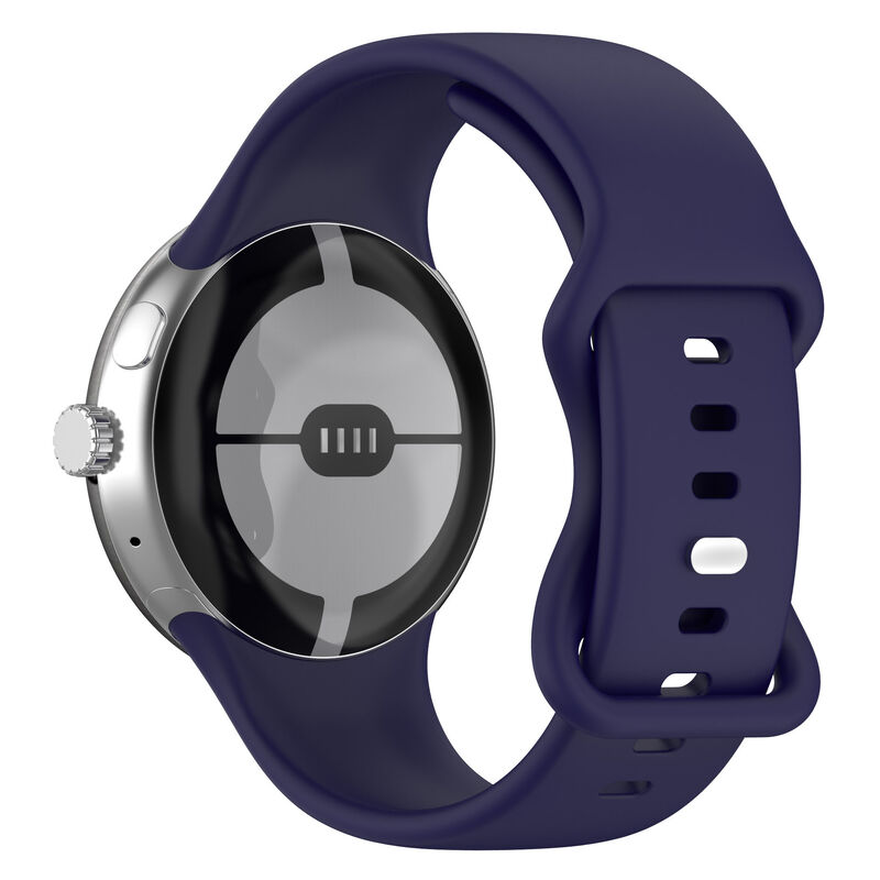 ListenSmart Butterfly Buckle Flexible Quick Release Straps Breathable Lightweight Silicone Watch Band for Google Pixel Watch
