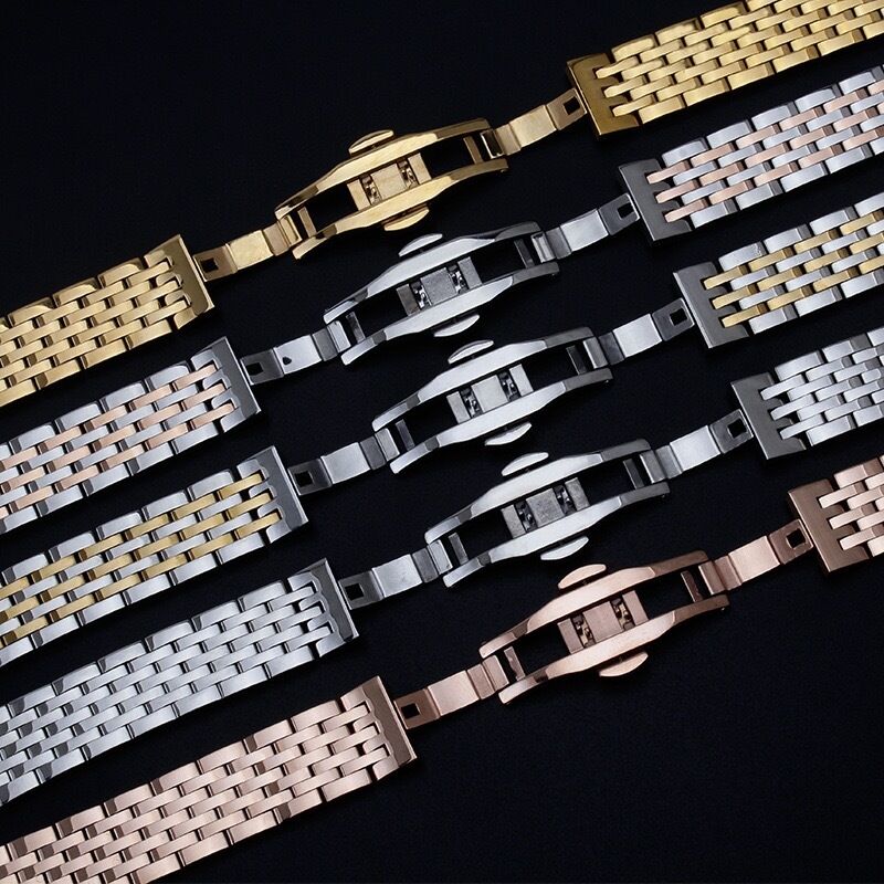Lionorm 2026 New Stainless Steel 22mm Watch Straps Bracelet for galaxy Watch Vintage Metal Smart Watch Bands 12mm-24mm