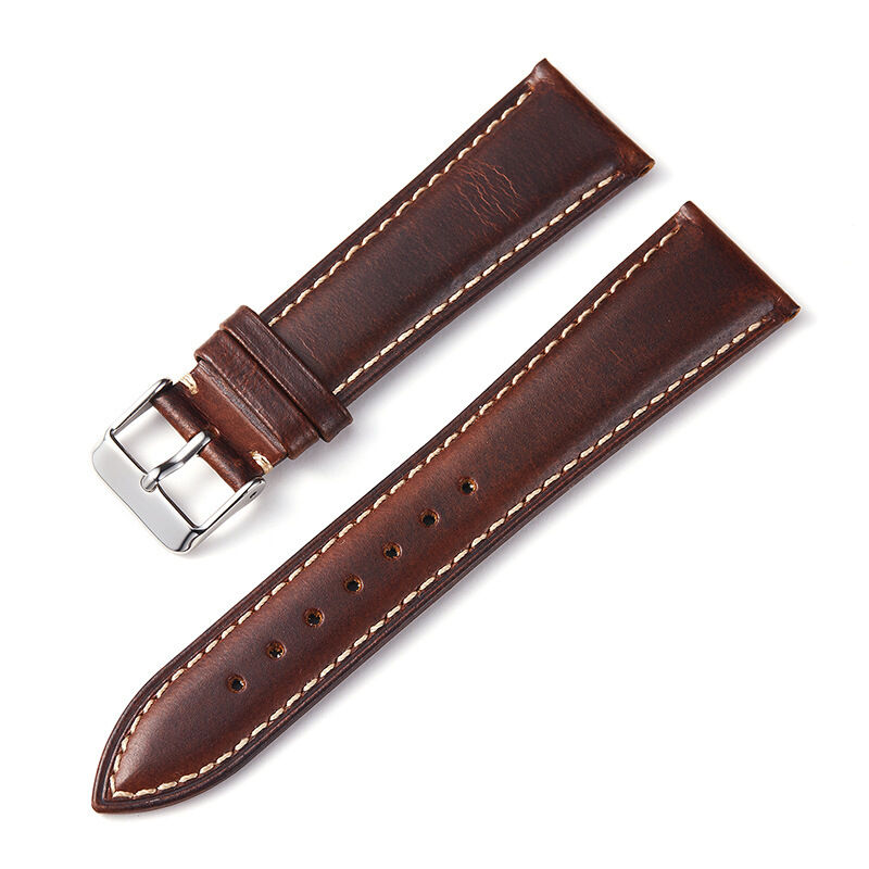 Cowhide Vintage Rally Racing Leather Spot Oil Wax Watch Strap Band Brightening Head Layer Band Buffalo Skin Retro Wild for Man
