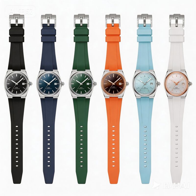 11mm 12mm Silicone Rubber Watch Bands Strap for Prx 35mm 40mm Watch Fashion Colorful Double Quick Release Switch Ear