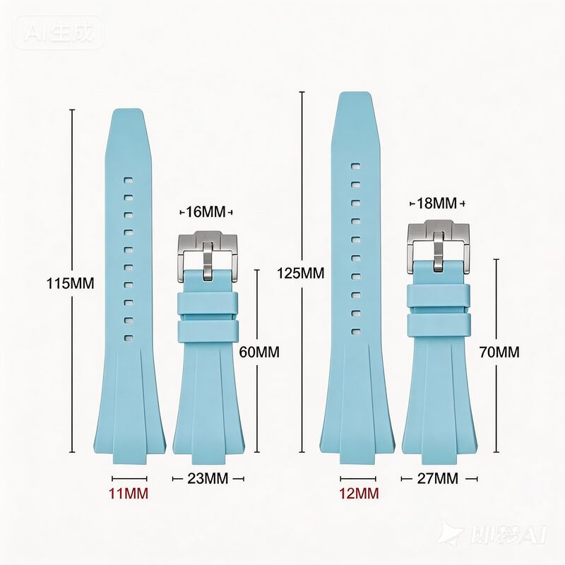 11mm 12mm Silicone Rubber Watch Bands Strap for Prx 35mm 40mm Watch Fashion Colorful Double Quick Release Switch Ear