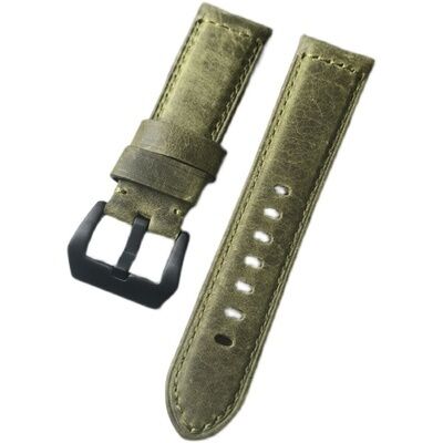 Pan-erai 24mm Italian Calfskin Leather Watch Band for Panera Leather Strap Manufacturer 24mm Replacement Leather Watch Band