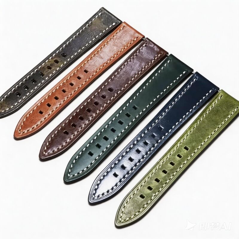 Watch Band Vintage Watch Straps for Oil Wax Calfskin Handmade Leather Onthevel Mens 20mm 22mm 24mm  Black Brown Blue
