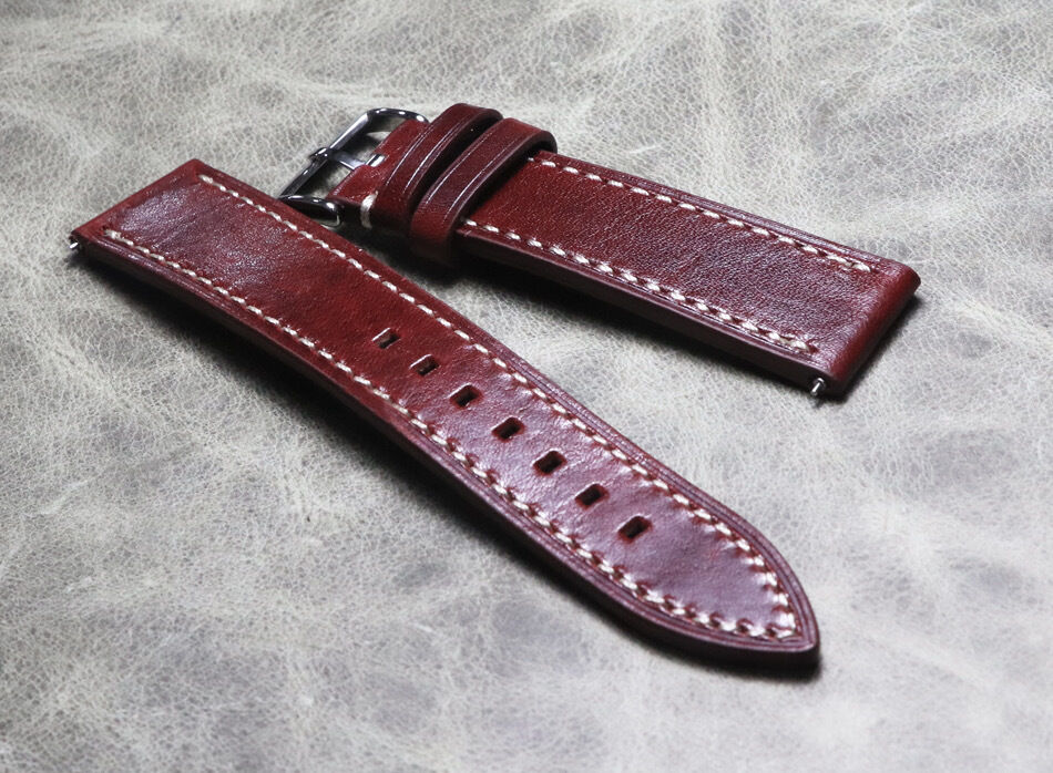 Watch Band Vintage Watch Straps for Oil Wax Calfskin Handmade Leather Onthevel Mens 20mm 22mm 24mm  Black Brown Blue