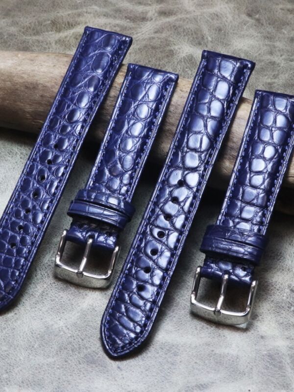 Vintage Retro Genuine Crocodile Leather Watch Band Handmade 18mm 20mm 22mm Real Alligator Strap 19mm 21mm 23mm 24mm