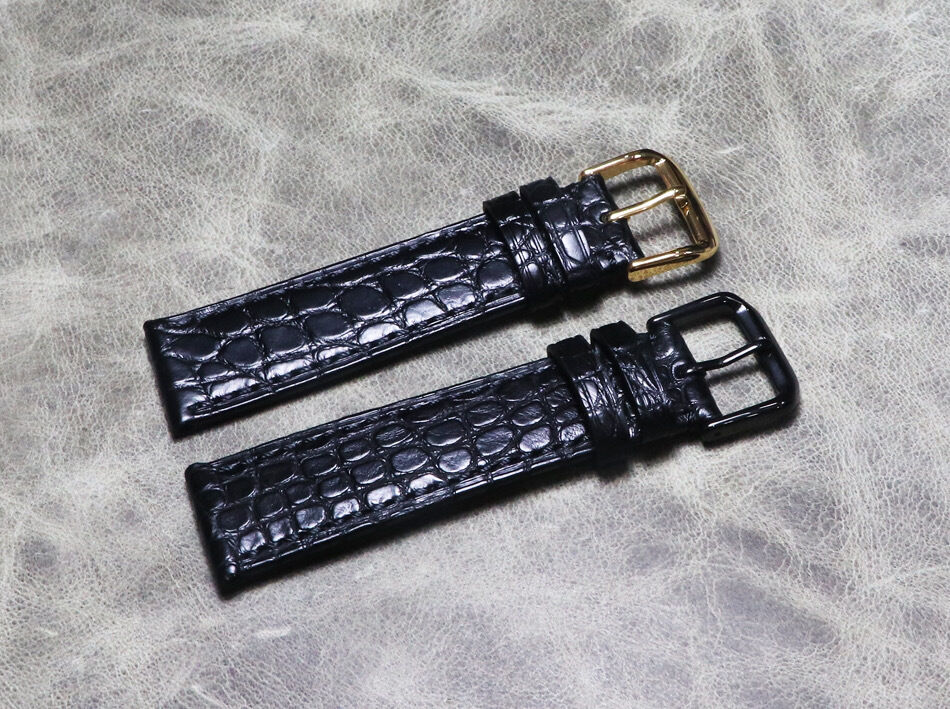 Vintage Retro Genuine Crocodile Leather Watch Band Handmade 18mm 20mm 22mm Real Alligator Strap 19mm 21mm 23mm 24mm