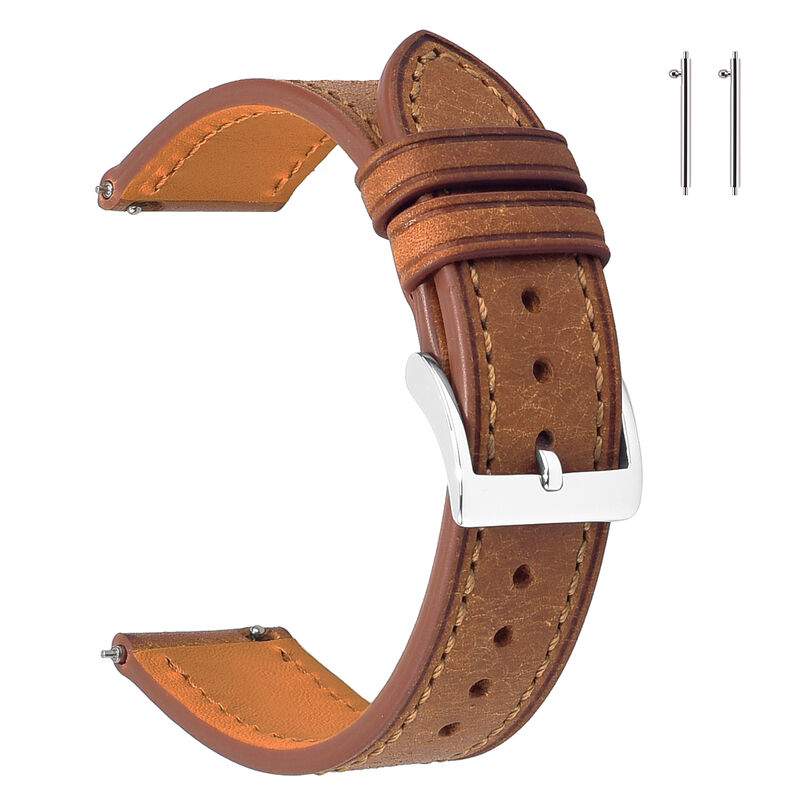 Custom 18mm 20mm 22mm 24mm Genuine Italy Pueblo Leather Band Vintage Leather Watch Straps