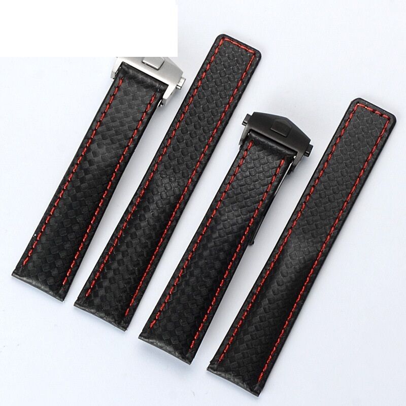 Luxury 19 20 22mm Real Calf Leather Strap VINTAGE Replacement Wrist Watchbands Leather Watch Strap Belt for Tag Heuer