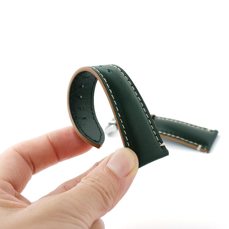 18mm Quick Release Vintage Luxury Japan Cordovan Tapering Genuine Leather Watch Band Tapered Wristwatch Straps 20X16MM