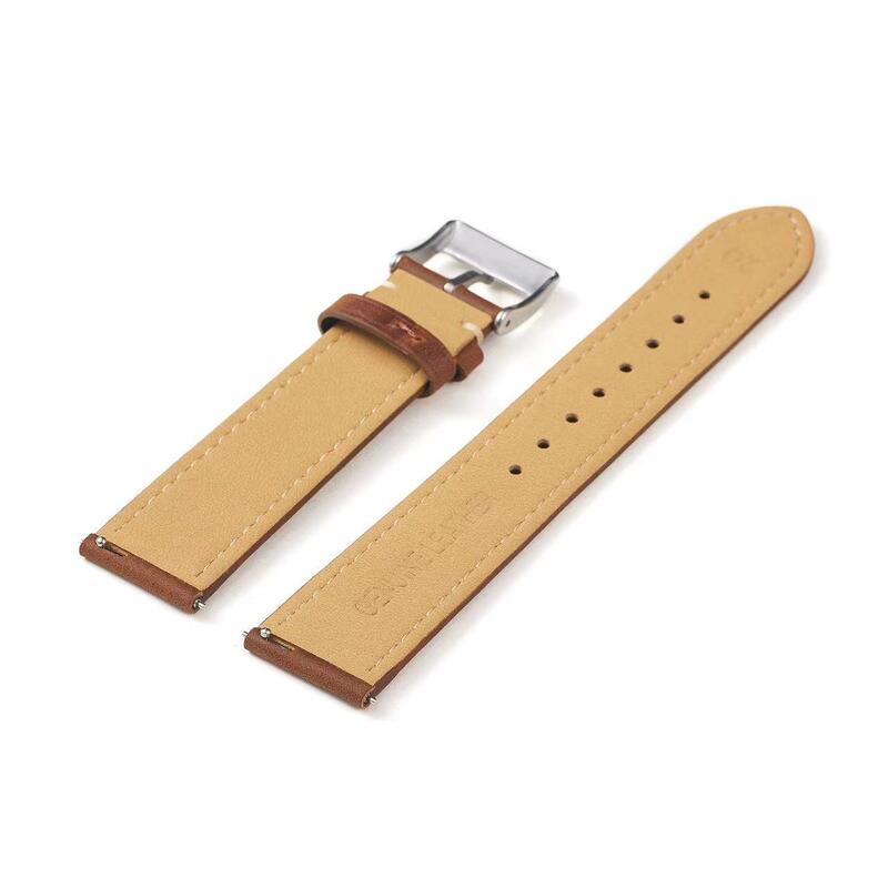 Stitched Crazy Horse Leather Watch Band 18mm 20mm 22mm Genuine Leather Watch Straps Vintage Loop Leather Watchbands for Men