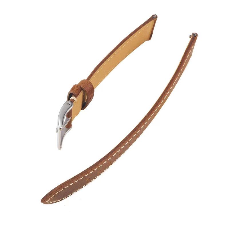 Stitched Crazy Horse Leather Watch Band 18mm 20mm 22mm Genuine Leather Watch Straps Vintage Loop Leather Watchbands for Men