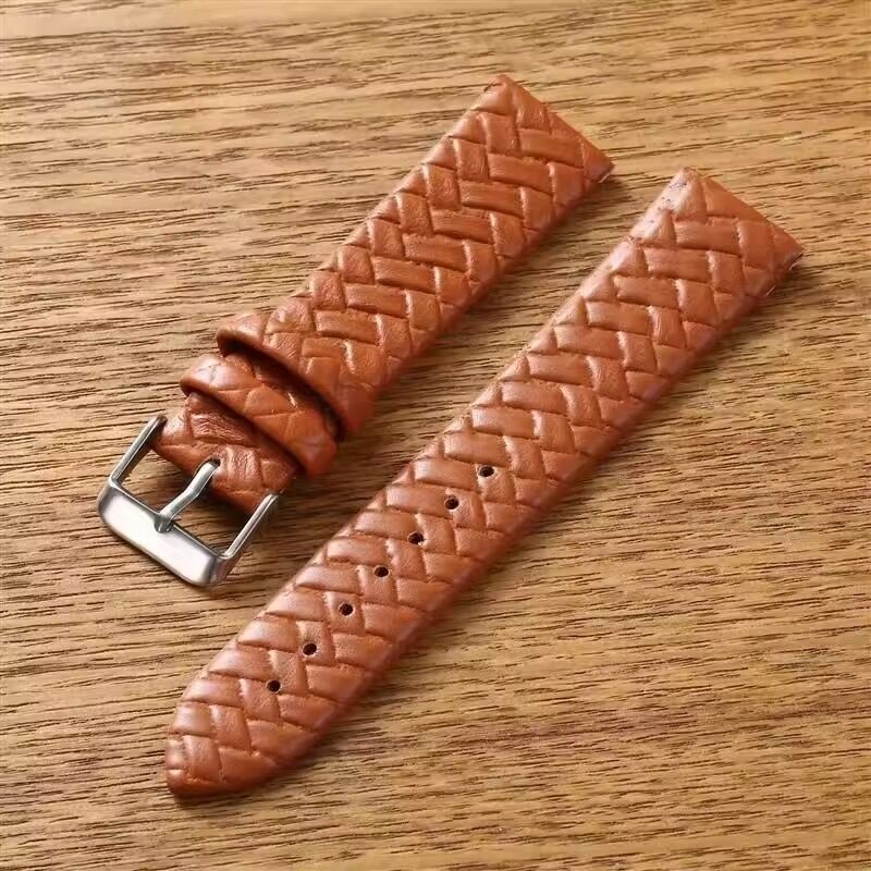Watch Strap Special Woven Pattern Blue Band Soft Replacement Braided for Smart Wrist Band Replace Wrist Band Men Watchband
