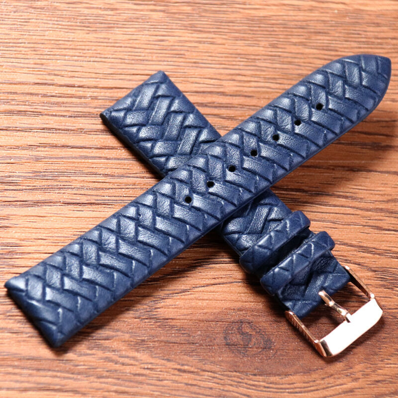 Watch Strap Special Woven Pattern Blue Band Soft Replacement Braided for Smart Wrist Band Replace Wrist Band Men Watchband