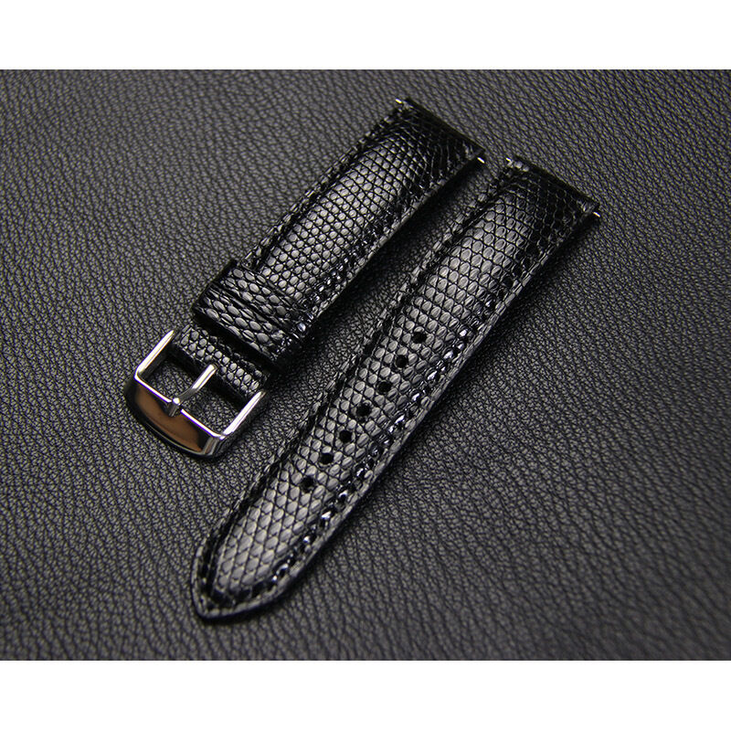 Genuine Calfskin Women Lizard Pattern Watch Band Leather Black Brown Red White 12 14 16 18 20mm