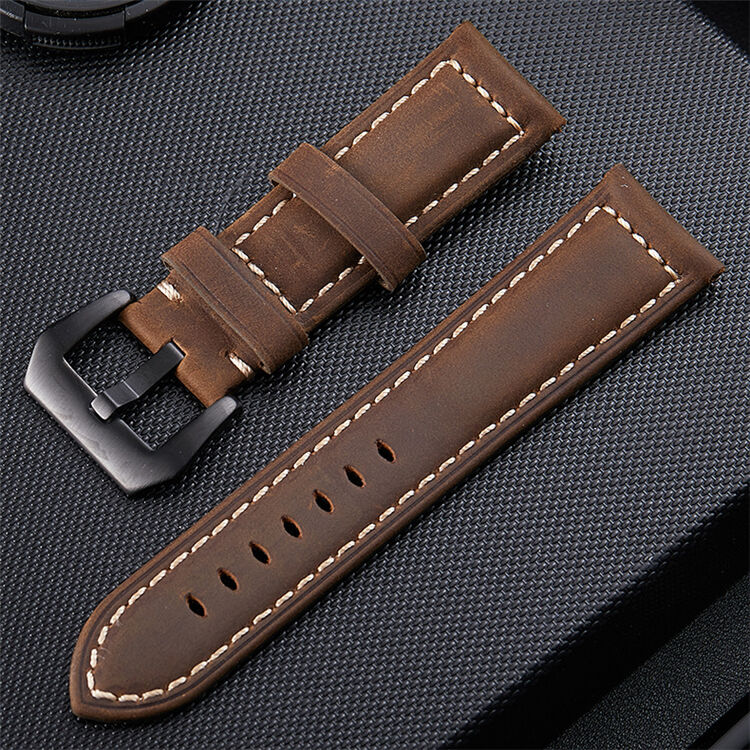 20mm 22mm 24mm 26mm Stocks Leather Watch Straps Men Smart Belt Watch Bands Wholesale