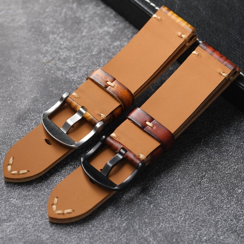 Genuine Leather Watch Bands Personality Wood Grain Strap for Watch Fashion Style Vintage Bracelet Leather Bands