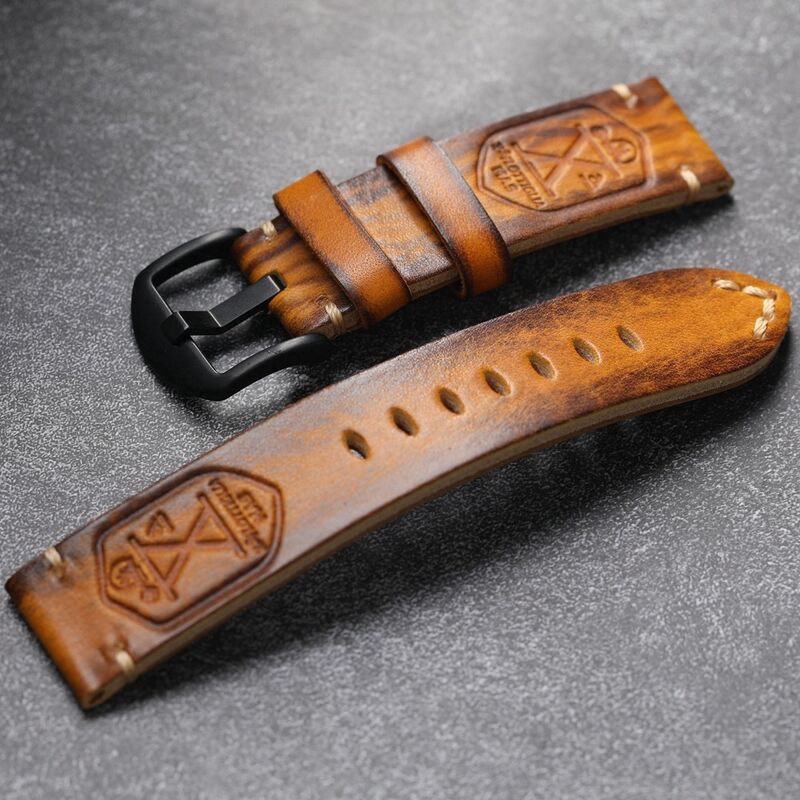 Genuine Leather Watch Bands Personality Wood Grain Strap for Watch Fashion Style Vintage Bracelet Leather Bands