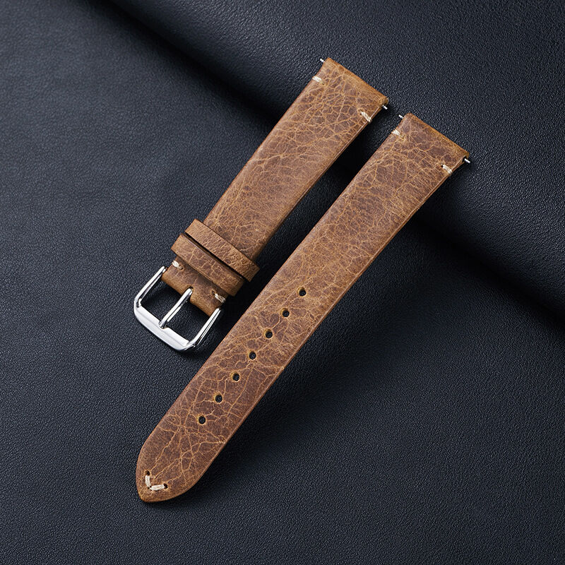 Crazy Horse Oil Leather Watch Straps 18mm 19mm 20mm 21mm 22mm Retro Cowhide Watch Band Bracelet Vintage Watch Bracelet