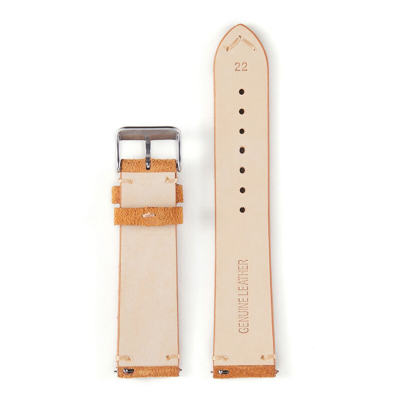 Leather Watch Straps Luxury Suede Watches Strap High Quality Genuine Soft Hand Sewn for 18 20 22mm Genuine Leather Band