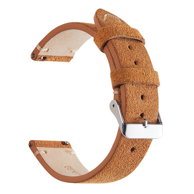 Leather Watch Straps Luxury Suede Watches Strap High Quality Genuine Soft Hand Sewn for 18 20 22mm Genuine Leather Band