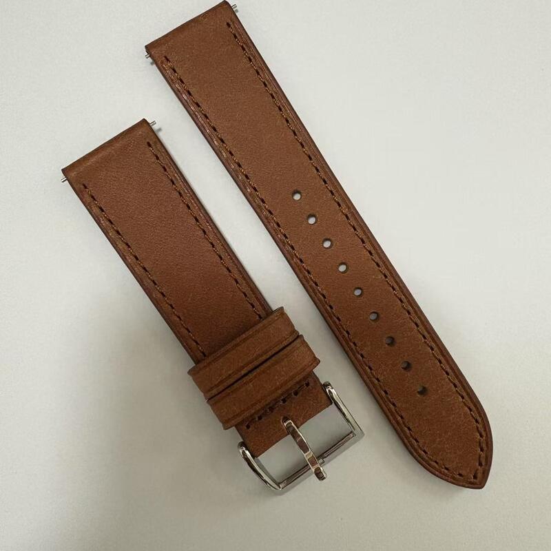 Quality Custom Quick Release Luxury Vintage Italy Imported Buttero Cow Leather Genuine Leather Watch Band Leather Watch Strap