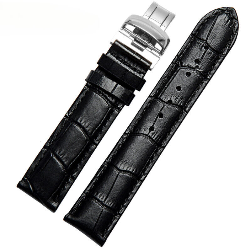 18mm 19mm 22mm Watchband for 1853 T41 PRC200  Leather Watch Band Black Brown  20mm Watch Straps Band Reel Bracelet