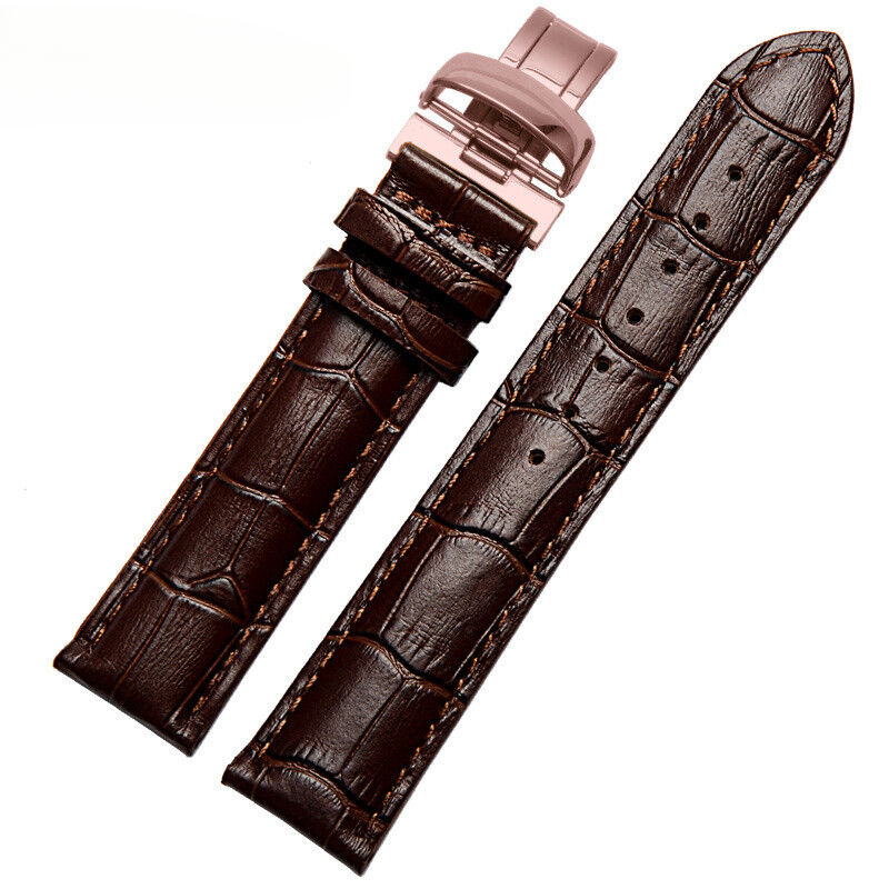 18mm 19mm 22mm Watchband for 1853 T41 PRC200  Leather Watch Band Black Brown  20mm Watch Straps Band Reel Bracelet