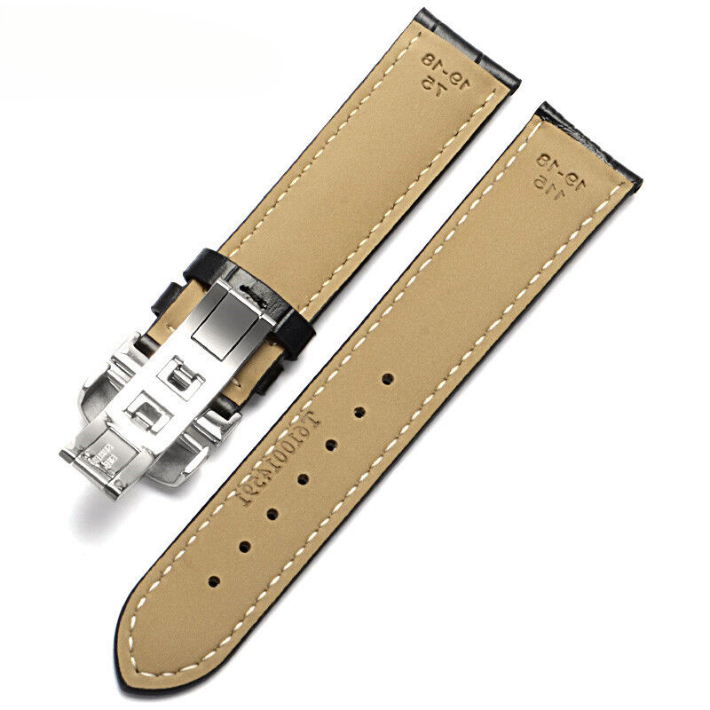 18mm 19mm 22mm Watchband for 1853 T41 PRC200  Leather Watch Band Black Brown  20mm Watch Straps Band Reel Bracelet