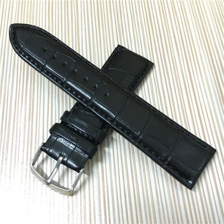 12/14/16/18/20/22/24mm Watchbands Pu Leather Bamboo Grain Wrist Watch Straps for Watch Accessories