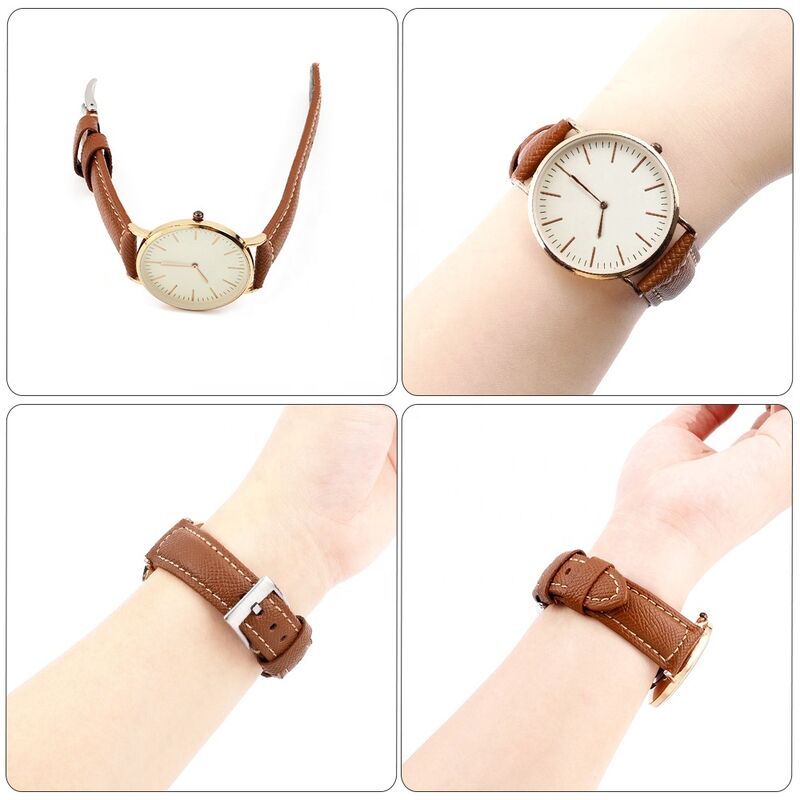 New Palm Print Genuine Leather Strap 20/22mm Different Colors Watch Band Higher Quality with Stainless Steel Buckle