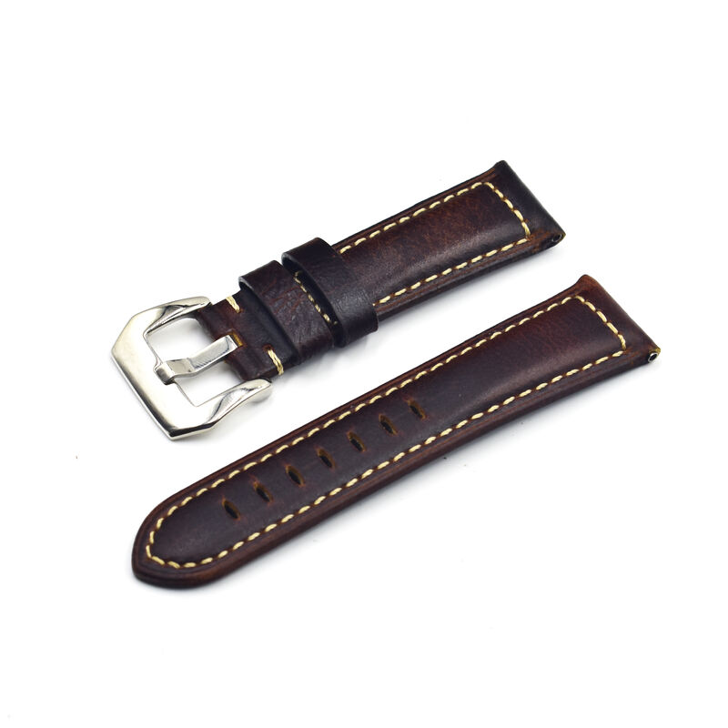 Top Brand Watch Belt Vintage Handmade Genuine Leather Watch Strap 20mm 22mm 24mm 26mm Watch Band Crazy Horse Leather Watchband