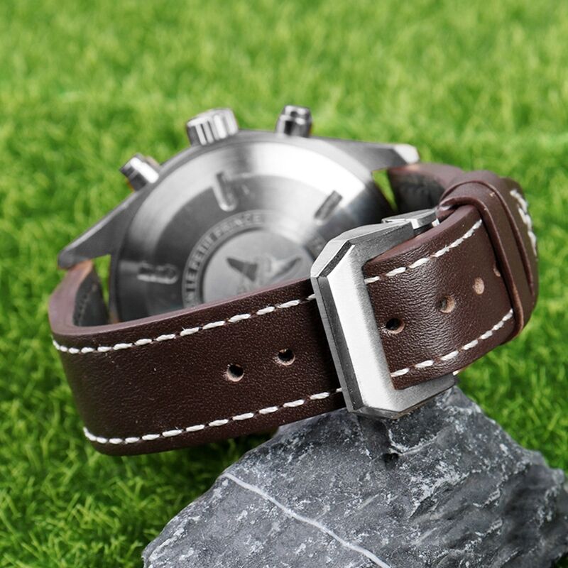 Jam Tangan Kulit Watchband Watch Strap for Pilot's Watches Spitfire Mark 18  21mm 22mm Vintage Leather Watch Strap