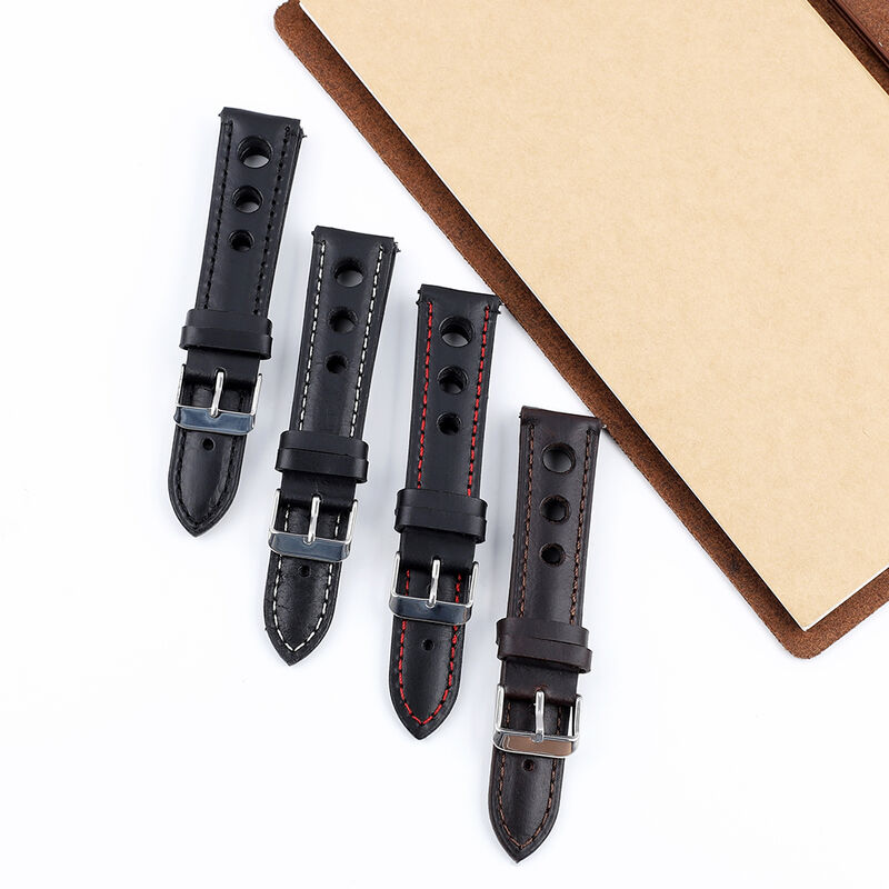 Vintage Crazy Horse Genuine Leather Watch Band 20mm 22mm 24mm Calfskin Straps Watchbands Brown Black Green Blue Bracelet Belt