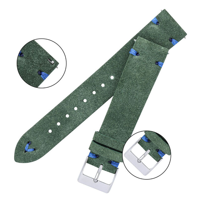 High Quality Suede Leather Watch Straps 18mm 20mm 22mm Quick Release Suede Watch Bracelet Handmade Stitching
