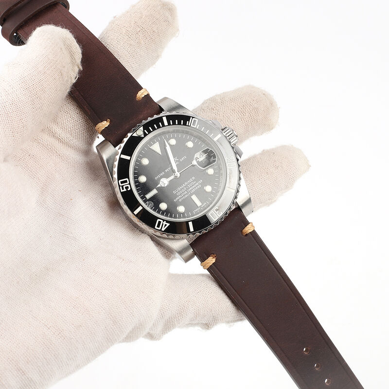 Cowhide Watch Strap Vintage Genuine Leather 20mm 22mm Crazy Horse Leather Watchband Women Men Fashion Watch Band Belt Luxury
