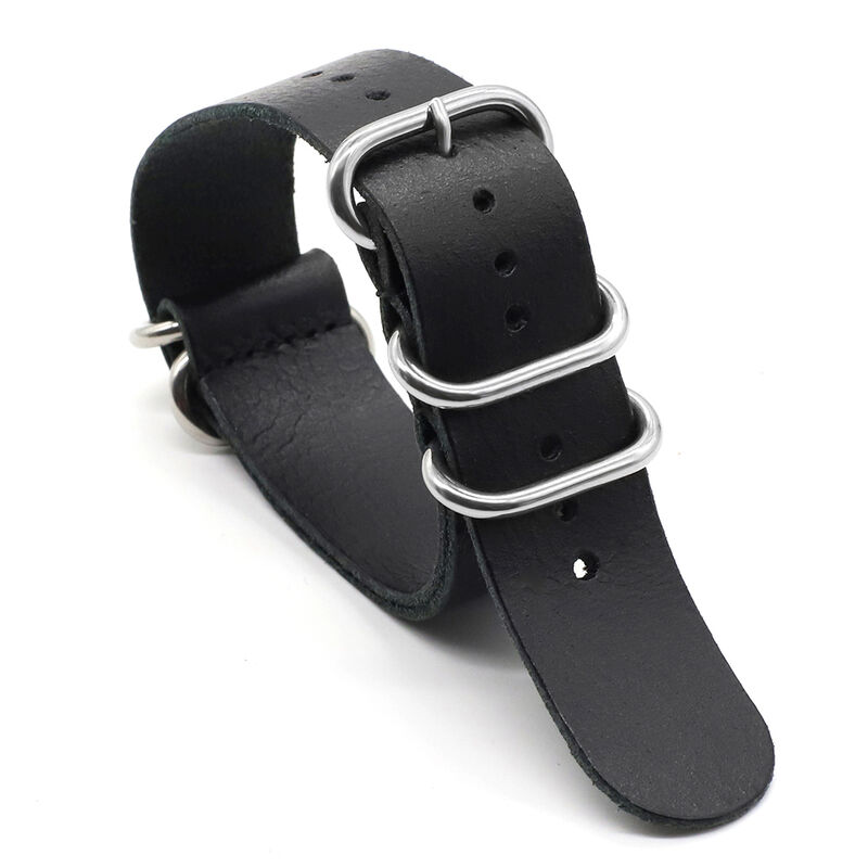 Genuine Leather Making Watchband Ring Buckle Men Replacement Bracelet Band Watch Accessories 18mm 20mm 22mm 24mm