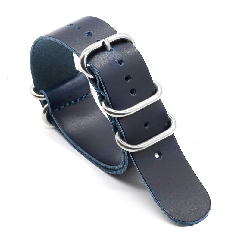 Genuine Leather Making Watchband Ring Buckle Men Replacement Bracelet Band Watch Accessories 18mm 20mm 22mm 24mm