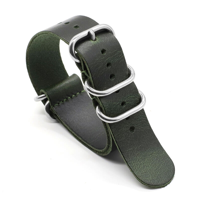 Genuine Leather Making Watchband Ring Buckle Men Replacement Bracelet Band Watch Accessories 18mm 20mm 22mm 24mm