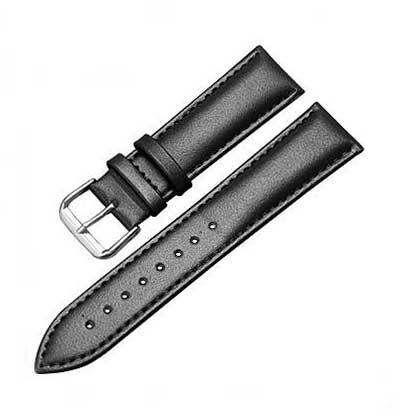 Wholesale Cheap Universal Genuine Leather Band 12 to 24mm Plain Cowhide Real Leather Watch Strap Replacements