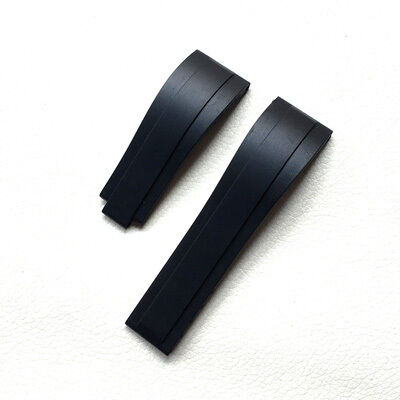 Rlx FKM Rubber Watch Strap for Role 20mm 21mm 22mm  Wristband Curved End Waterproof Silicone Watches Band Bracelet