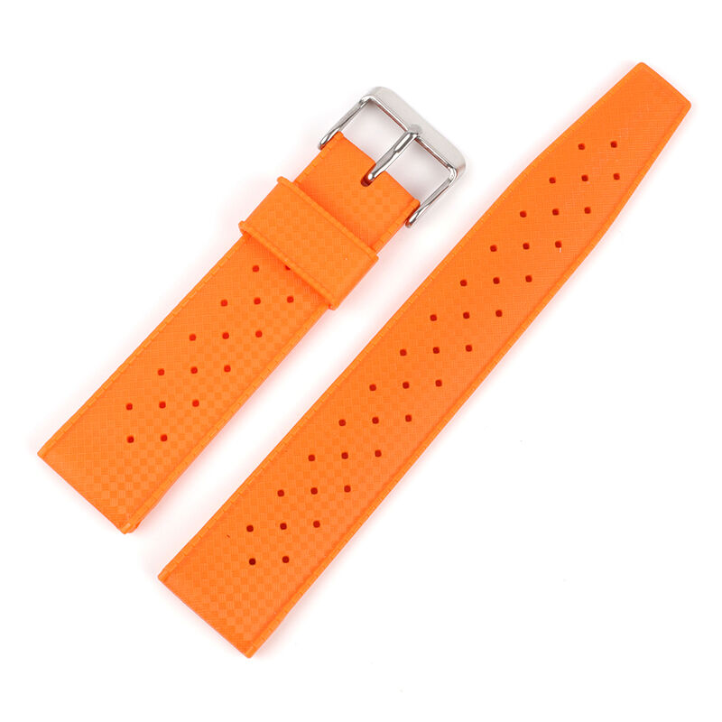 20mm 22mm Tropical Rubber Strap Soft Sport Silicone Wrist Band Men Waterproof Diving Breathable Replacement Watchband