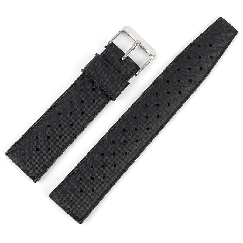 20mm 22mm Tropical Rubber Strap Soft Sport Silicone Wrist Band Men Waterproof Diving Breathable Replacement Watchband
