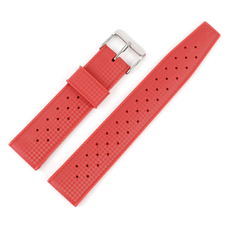 20mm 22mm Tropical Rubber Strap Soft Sport Silicone Wrist Band Men Waterproof Diving Breathable Replacement Watchband